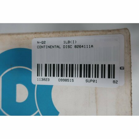 Continental Disc CONTINENTAL DISC 8264111A SANITRX HPX-90 @ 350F STAINLESS 316 SILICONE 48.3PSI 1-1/2IN RUPTURE DISC 8264111A